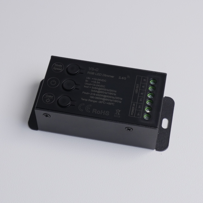 Контроллер YouLED YL-V3-C RGB (ПискаНет) 18.5А 12/24V 216-432W 500Гц/2кГц; 180-360W 8кГц/16кГц RSP