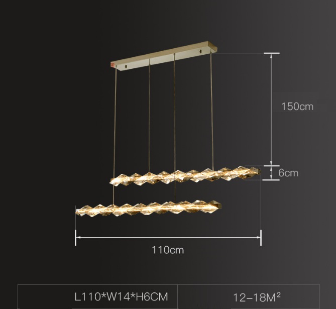 Светильник DZN-32070 РОМ ` D1100*60/H1500/2/LED/32W/4500K RHOMB