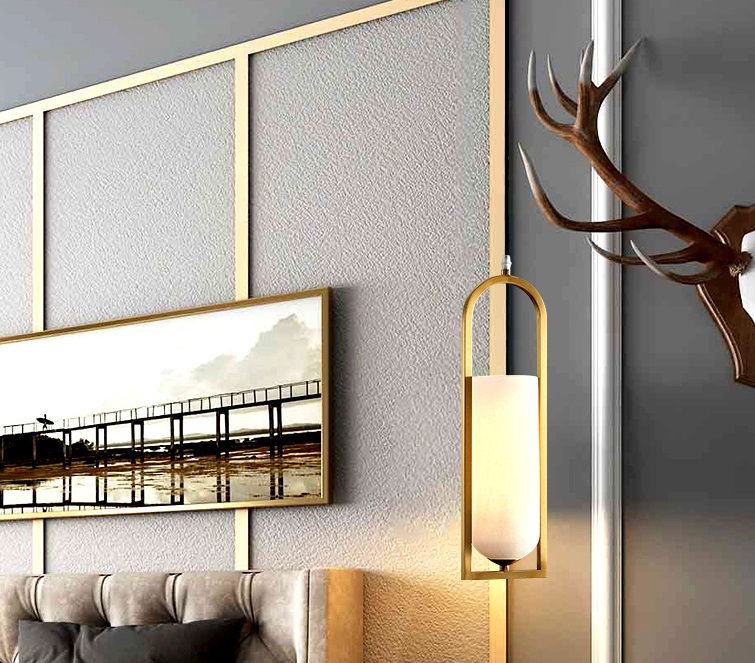 Светильник DZN-55135 ЗОЛОТАЯ БРОНЗА + МРАМОР ` D130/H430+2000/1/E27/40W RUNOLV