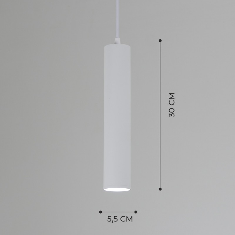 Светильник Elegant SPF-10215 WHITE/БЕЛЫЙ ` D55/H300/1/GU10/50W SIRIUS лампа в комплекте 24-03 (1)