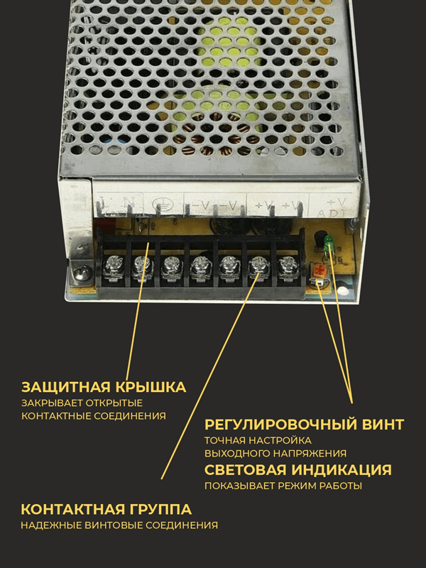 Ecola LED strip Power Supply 200W 220V-12V IP20 блок питания для светодиодной ленты