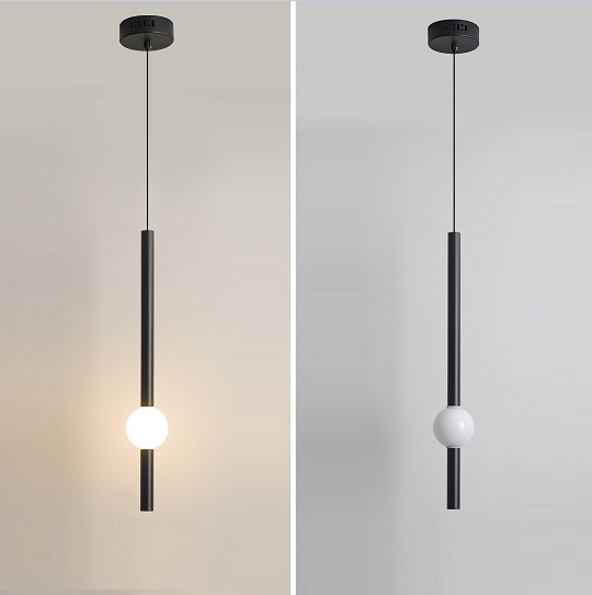 Светильник DZN-13607 ЧЕРНЫЙ ` D100/H600+1000/1/LED/..W/4500K ECLIPSE