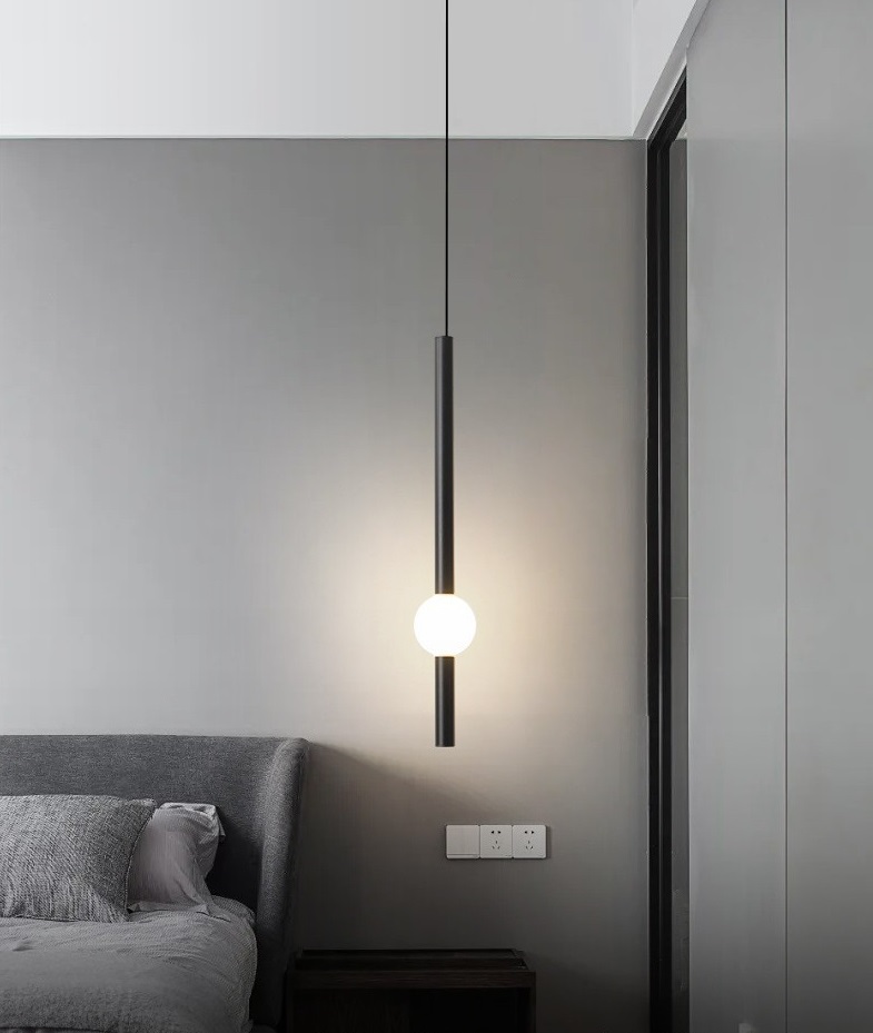 Светильник DZN-13607 ЧЕРНЫЙ ` D100/H600+1000/1/LED/..W/4500K ECLIPSE