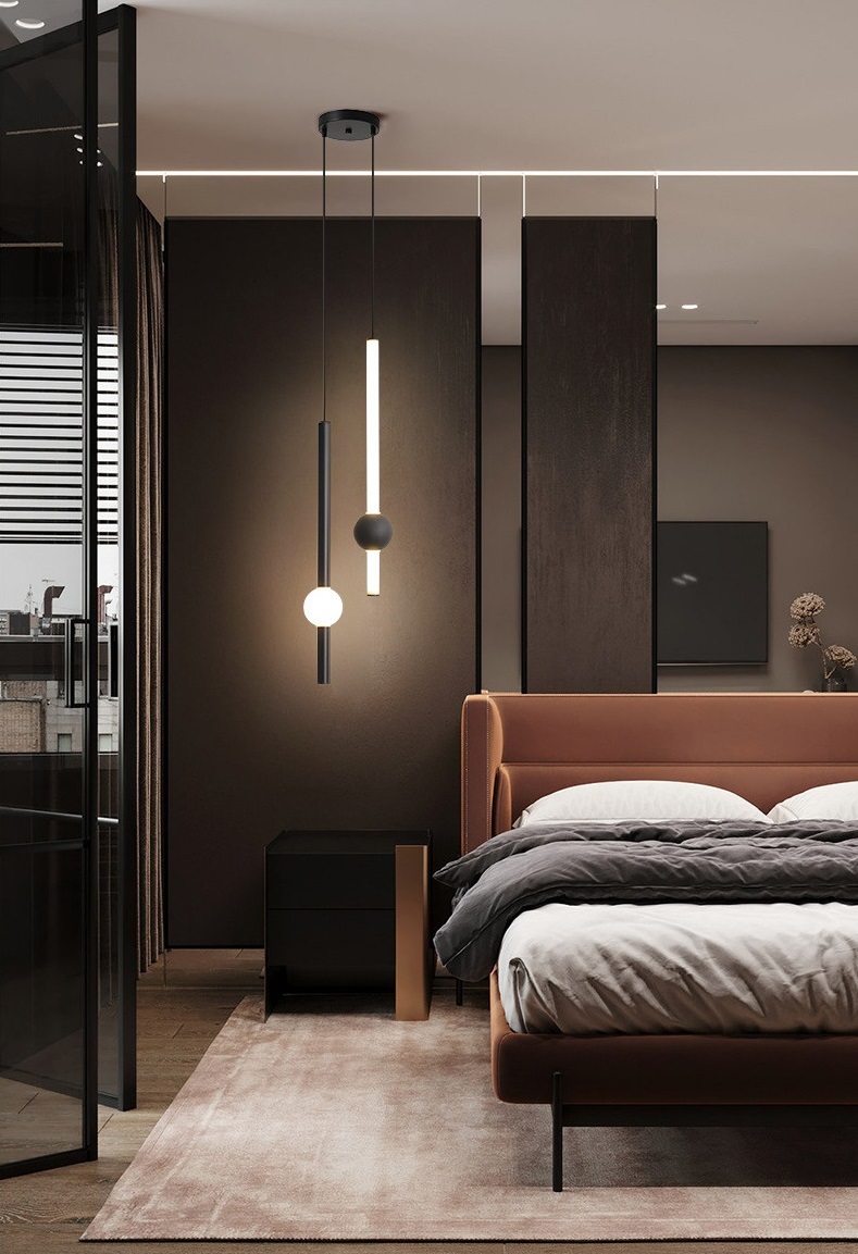 Светильник DZN-13607 ЧЕРНЫЙ ` D100/H600+1000/1/LED/..W/4500K ECLIPSE