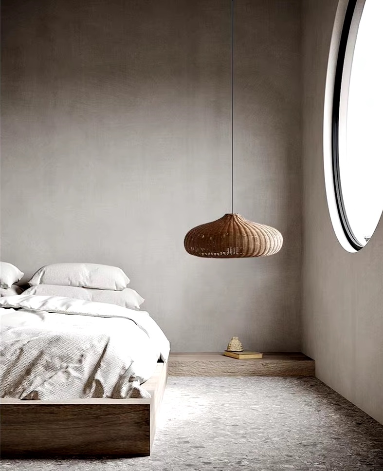 Светильник DZN-13612 РОТАНГ ` D480/H200+1200/1/E27/40W RATTAN2