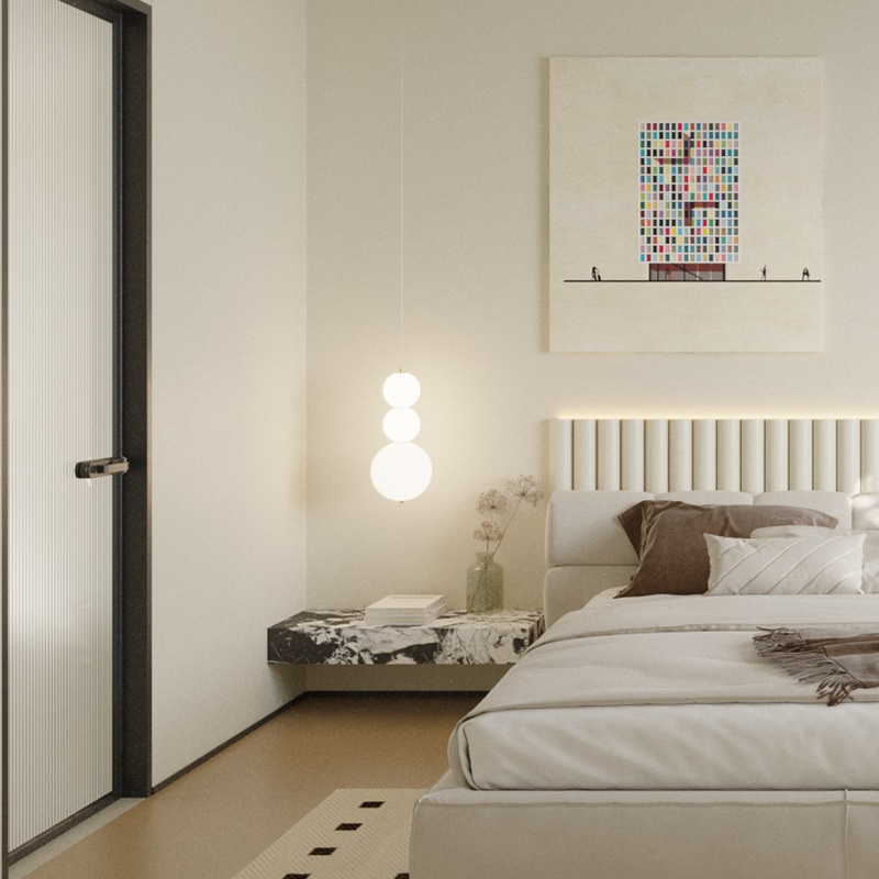 Светильник DZN-44742 РОМ+БЕЛЫЙ ` D180*H380 (100+180+100)/H3000/1/LED/12W/3000K FORMAGENDA by Benjam