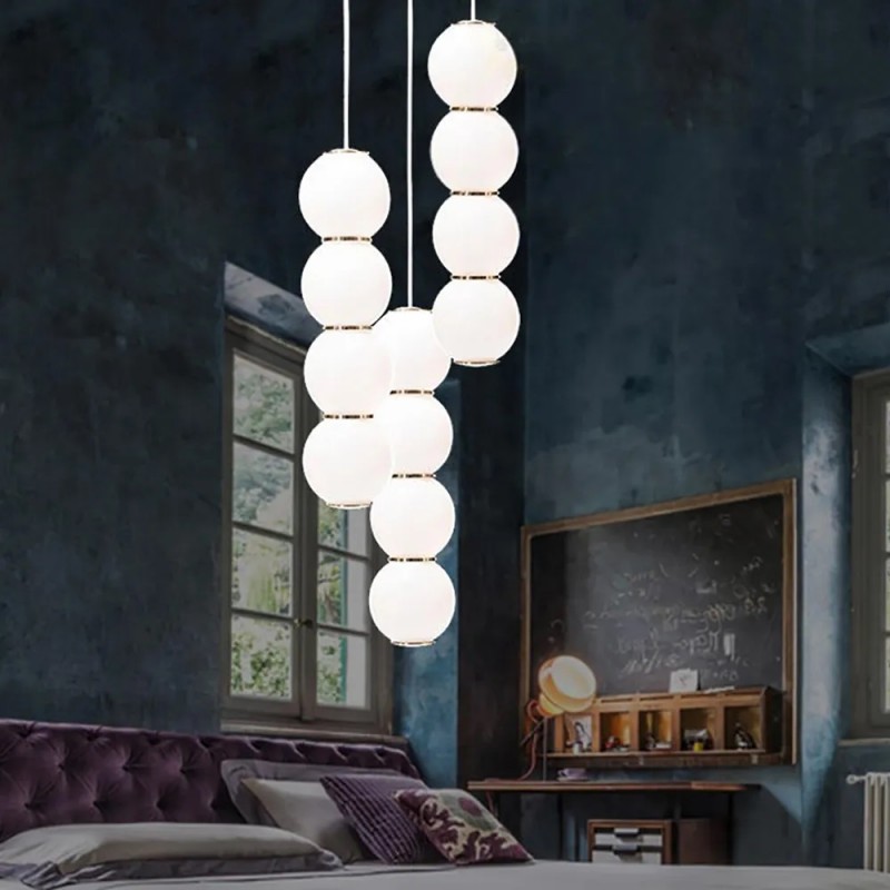 Светильник DZN-44744 РОМ+БЕЛЫЙ ` D100*H400 (100+100+100+100)/H3000/1/LED/12W/3000K FORMAGENDA by Be